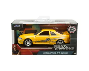 Jada 1:32 Leon’s 1995 Nissan Skyline GT-R – Yellow – Fast & Furious