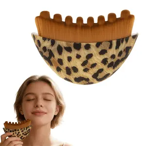 Dual-Ended Facial Dry Brush Set | Lymphatic Drainage Massager for Jawline Contouring & Glowing Skin
