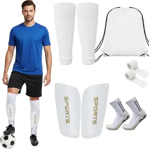 Professional Soccer Training Set (9-Piece) | Performance Socks, Shin Guards, Shin Sleeves & Pre-Wrap Tape | Football Training Equipment for Men and Women | Football socks｜Outdoor Sports Accessories																	