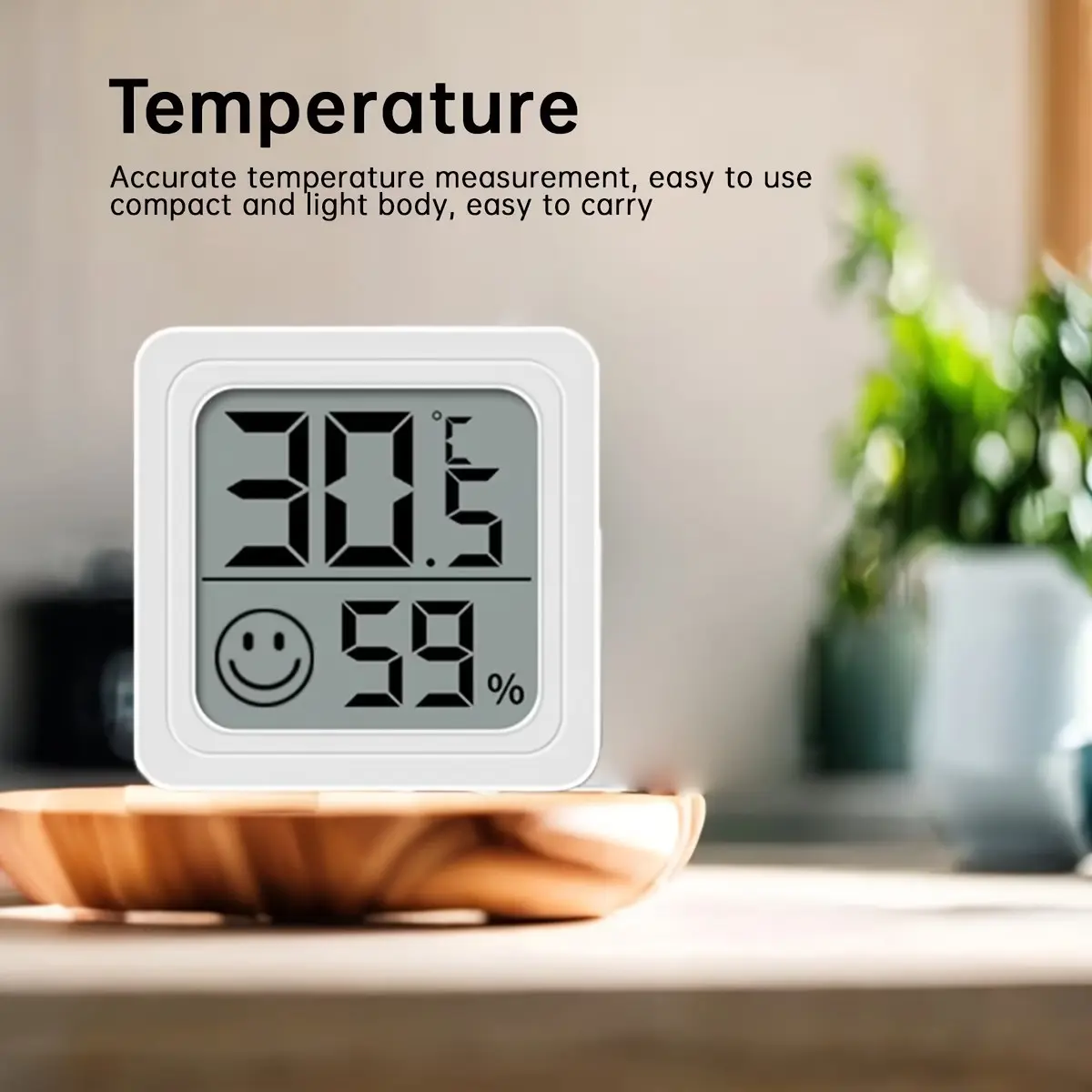 Digital Humidity Meter, Indoor Home Electronic Thermometer, Car Temperature Humidity Sensor, Precision Measurement Tool, Thermometer And Humidity Gauge
