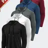 5 Pieces Men's Hooded Sweatshirt Long Sleeve Pullover Casual Fashion Warm Comfortable Breathable Fabric Suitable for Casual Outings Outdoor Sports Valentine's Day Gift