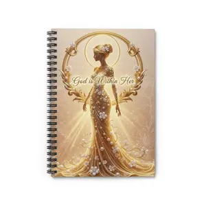 God Is Within Her Spiral Notebook | Inspirational Journal, Ruled Pages