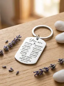 God Says You Are… Bible Verse Affirmation Keychain