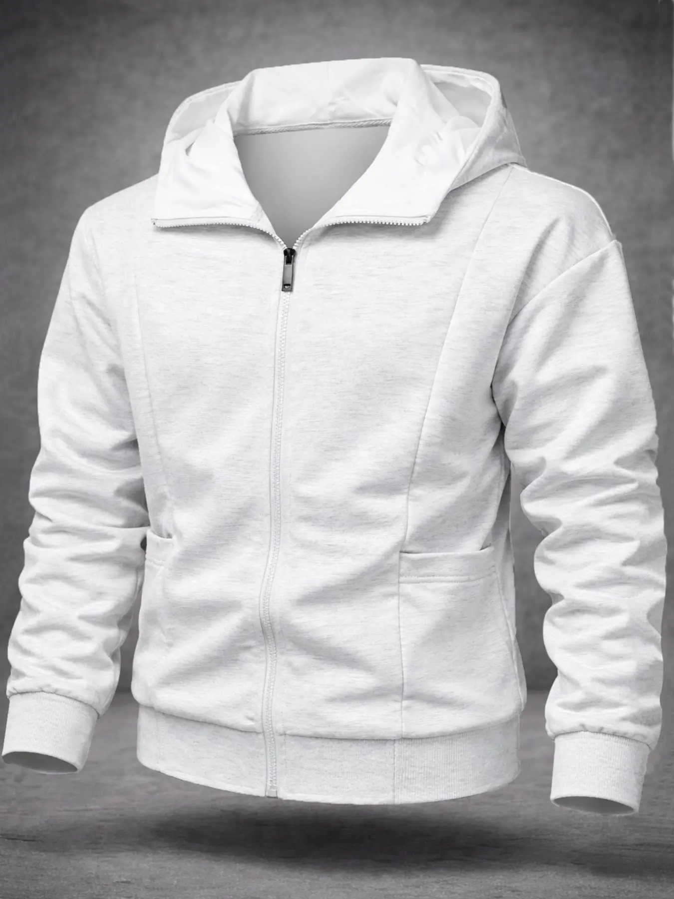 Men's Hooded Sweatshirt Jacket Spring Autumn Winter Thin High Street Open Front Top Casual Loose Zipper, Casual Streetwear Hoodie Loose-Fitting Pullover for All Seasons Casual Hoodie Jacket
