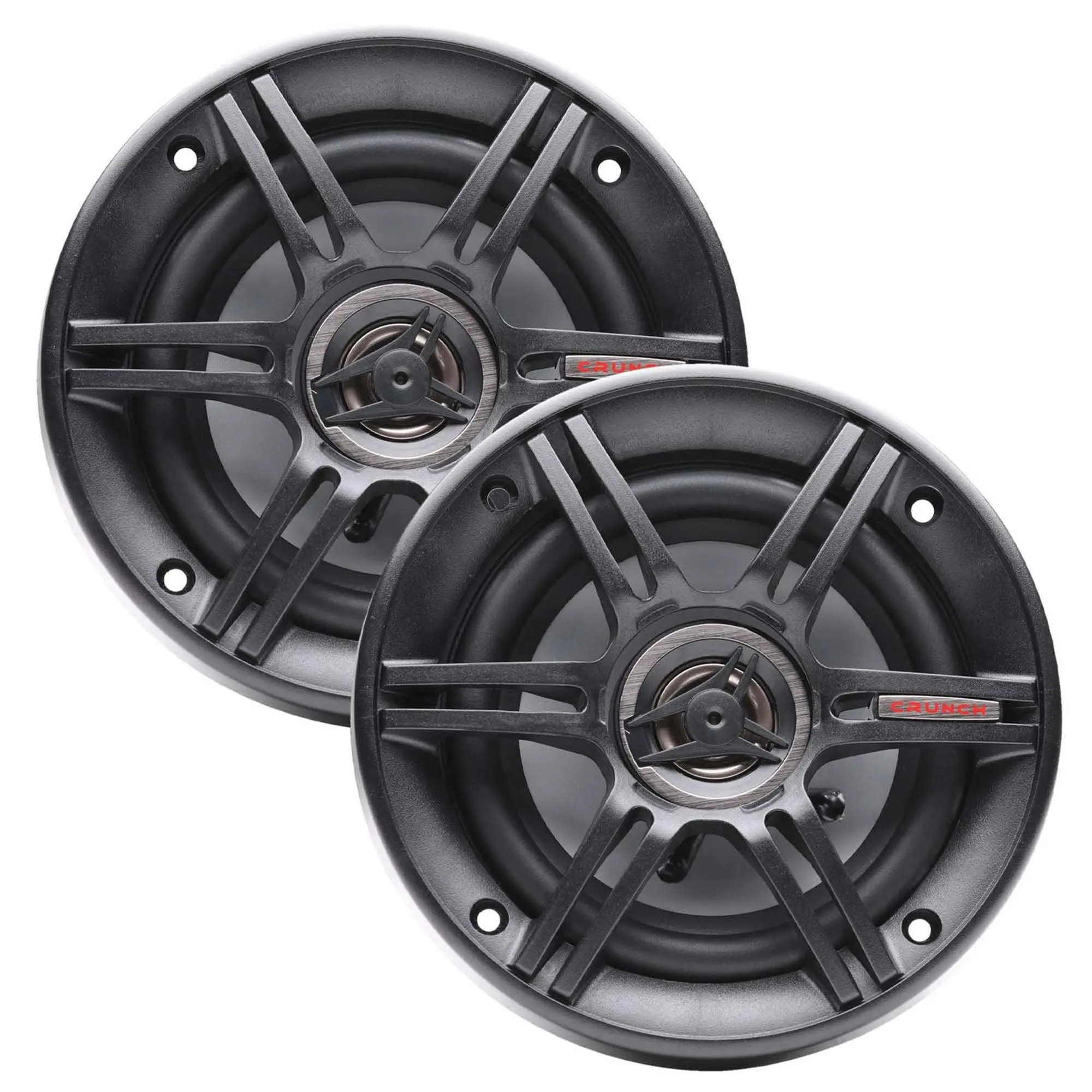 Crunch 300 Watts 6.5-Inch 3-Way 4 Ohms Steel Basket CS Speakers, Black | CS-653 Crunch 300 Watts 6.5-Inch 3-Way 4 Ohms Steel Basket CS Speakers, Black | CS-653