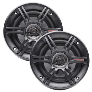 Crunch 300 Watts 6.5-Inch 3-Way 4 Ohms Steel Basket CS Speakers, Black | CS-653