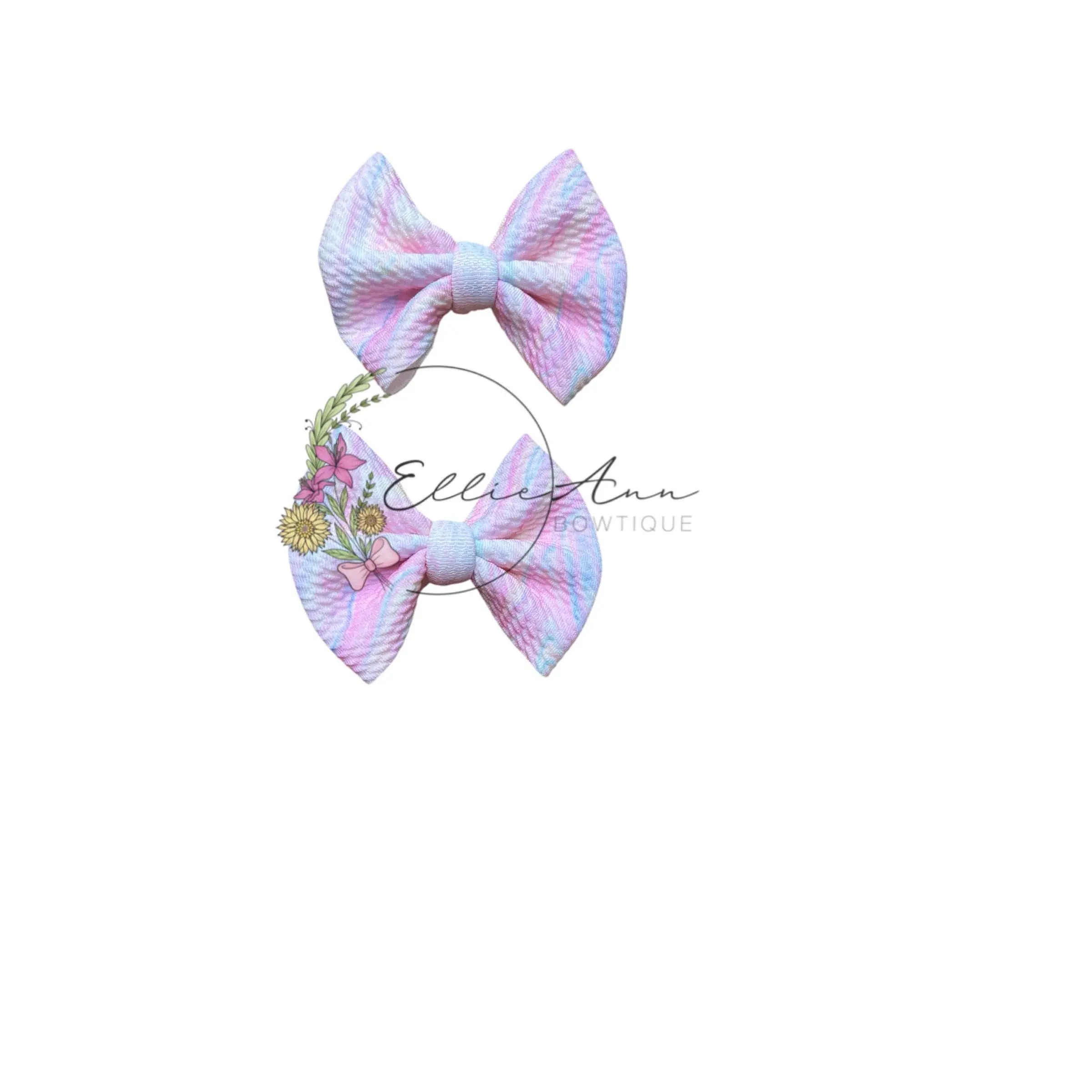 3inch Patterned fabric pigtail sets 3inch Patterned fabric pigtail sets