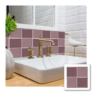 Pure Color Brick Wall Paper (10pcs/20pcs/30pcs), Self-Adhesive Waterproof Oilproof, Ideal for Living Room Kitchen Bathroom Balcony Sink, 15x15 Cm