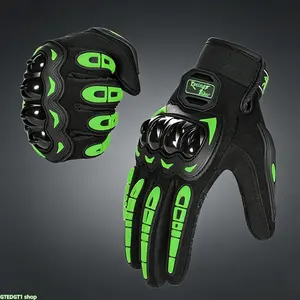 Full Finger Motorcycle Riding Gloves, Hard Knuckle Shock Absorbing Hand Guards, Multicolor Breathable Touch Screen Mitts With Anti-Impact Shell, Adjustable Wrist Straps For All Riders, Light Gear For Motorcycle Highway Riding