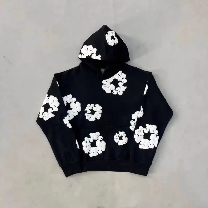 Denim Tears 2026 New Kapok Print Hoodie & Casual Joggers | Unisex Streetwear Couple Set, Comfortable & Versatile