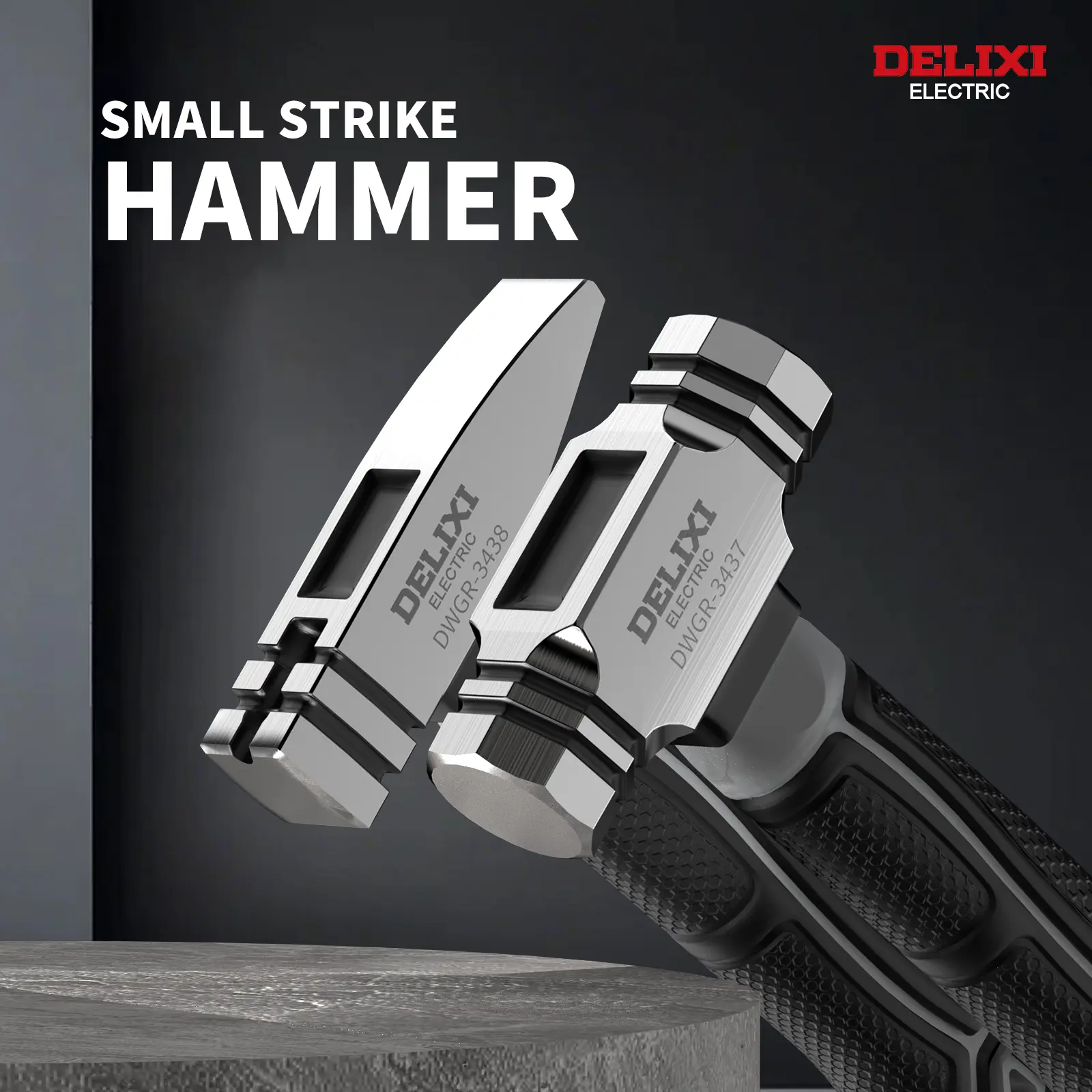 DELIXI Sledge Hammer, 16oz Small Sledge Hammer/ Machinist Hammer, Blacksmith's Hammer, Short Handle Hammer Tool, No-Slip Cushion Grip, Ideal for Home Repairs, Engineers Work, Metalworking, Construction, Demolition, Piling, Concrete