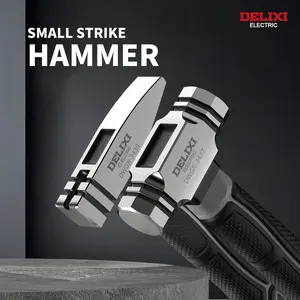 DELIXI ELECTRIC Blacksmith's Hammer, Small 16oz Machinist Hammer / Octagonal Hammer, Forged Steel Cross Peen Sheet Metal Hammer, Blacksmith Forging Tools, No-Slip Cushion Grip for Metalworking, Machinists and Engineers