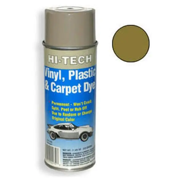 Khaki Vinyl & Carpet Dye, 11.25 oz Computer-Matched Formula for Restoration, Easy to Blend, Excellent for Vinyl and Plastic, Rejuvenates Mats with Bleach Stains, OEM Colors Available