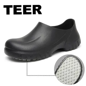 TEER Non-Slip Work Clogs - Stay Safe & Comfortable During Holiday Cooking Marathons. Thanksgiving Kitchen Savior! Oil & Waterproof