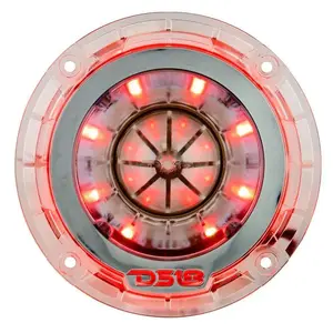 DS18 DS-PRO-TW4L Pro 1.75 Inch VC Titanium Super Bullet Tweeter W/ RGB LED Lights 560 Watts 4-Ohm DS18 Audio Speakers