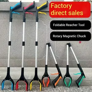 360° Rotating Trash Picker, Professional Extendable Clamp, Foldable Magnetic Grab Tool, Durable Claw, Ideal for Seniors, No Battery Needed
