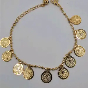 saint Benedict bracelet 7 to 9"inches stainless steel