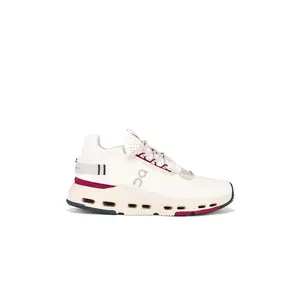 On Cloudnova 2 Sneaker in Ivory & Grenadine