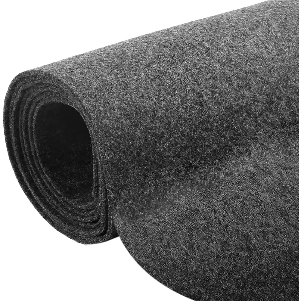 78x40in Flexible Unbacked Cuttable Polyester Underfelt Carpet - Car Cargo Area Trunk Liner, Auto Interior Accessory Material