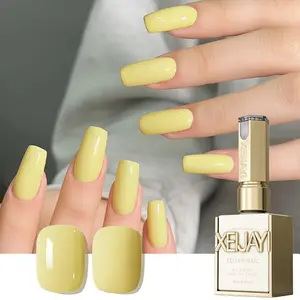 1PC 15ML M119 Macaron Yellow Gel Polish Alcohol Free/LED Soak-Off Nail Gel, Long-Lasting Salon-Quality Nail Polish For Women, Spring Summer Nail Art Colors, Nail Polish Gel
