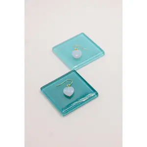 Lone Bloom Earrings | Chalcedony
