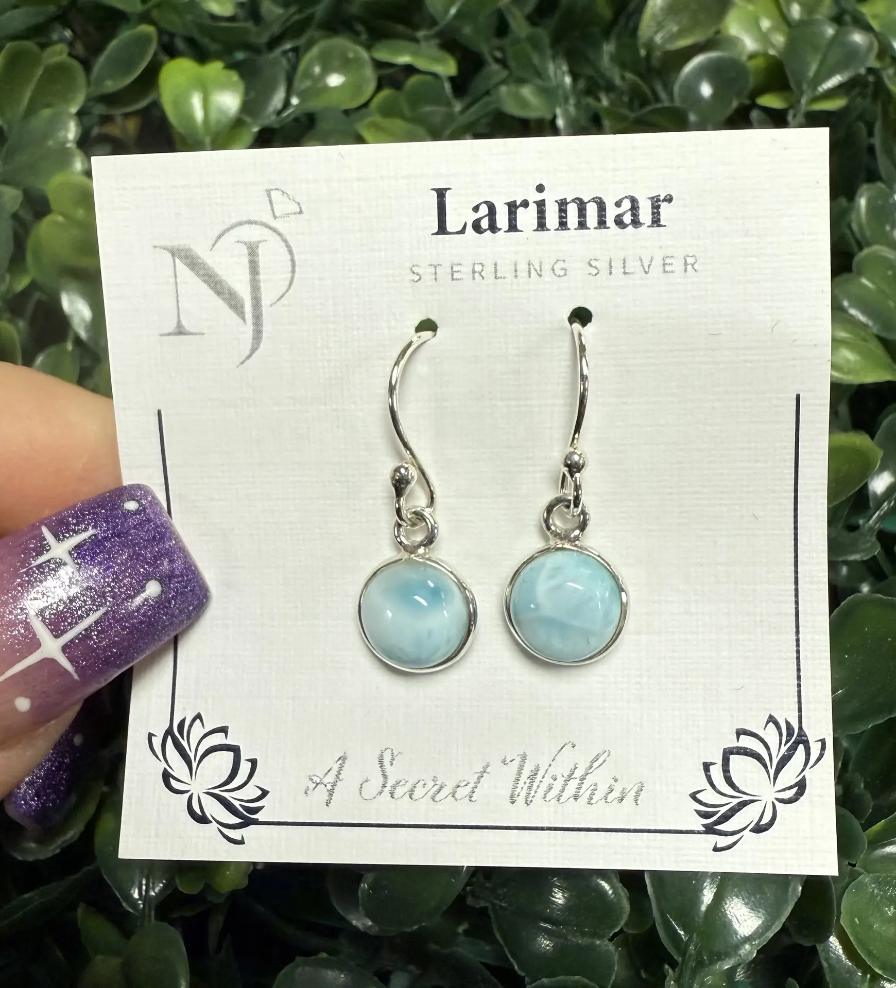 Larimar Dangle Earrings