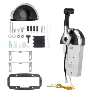 【Summervibes】VEVOR Boat Throttle Control, 8M0059686 Top-Mounted Outboard Remote Control Box for Mercury PT 2-Stroke, Marine Throttle Control Gear Box with Power Trim Switch