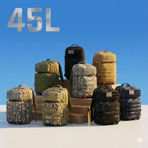 Holiday Gift, Tactical Military Backpack, Large-Capacity Waterproof Outdoor Pack with Multiple Compartments