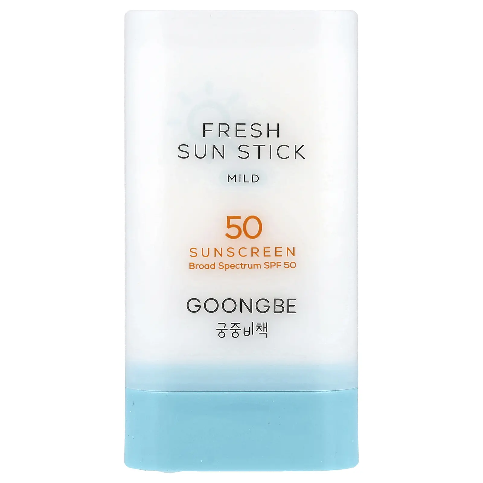 Goongbe Fresh Sun Stick Sunscreen, Mild, SPF 50, 0.81 oz (23 g) | HSA/FSA Eligible