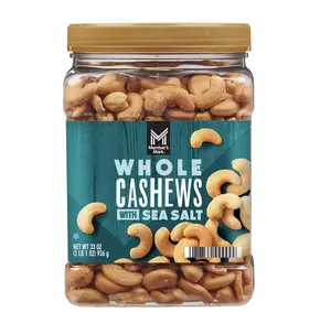 Member's Mark Roasted Whole Cashews with Sea Salt, 33 oz.