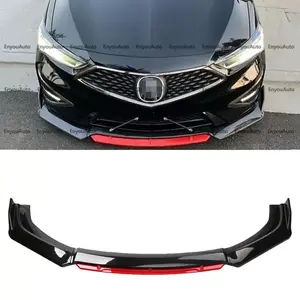 For Acura Integra Front Bumper Lip Spoiler Splitter Glossy Black Red Universal