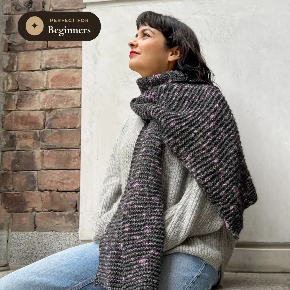 The Aurora Scarf - Beginner Knitting Kit The Aurora Scarf - Beginner Knitting Kit