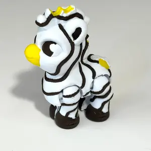 Zebra Cake - 3D Printed Articulating Figure