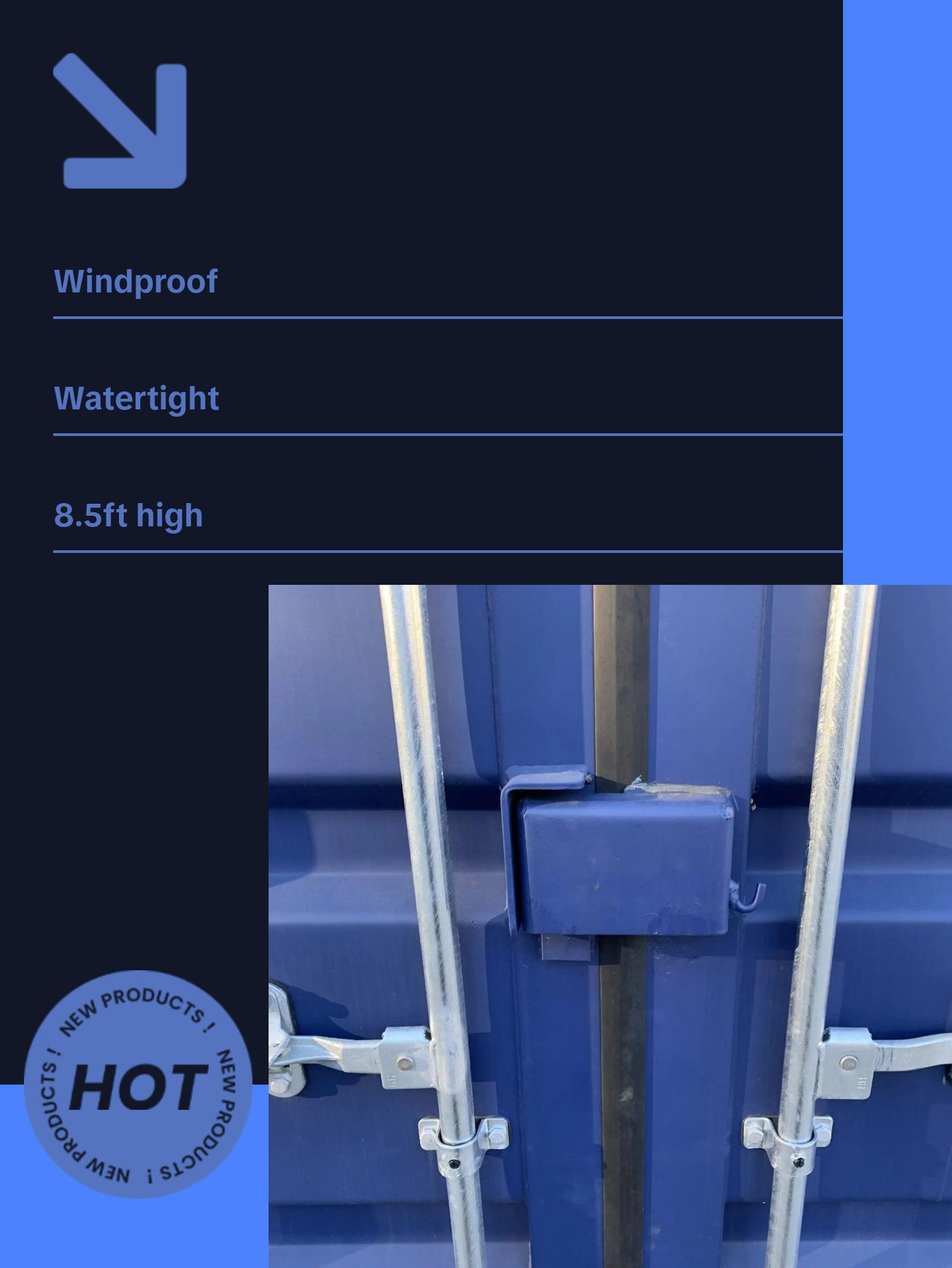 10ft Storage Container with Lock Box