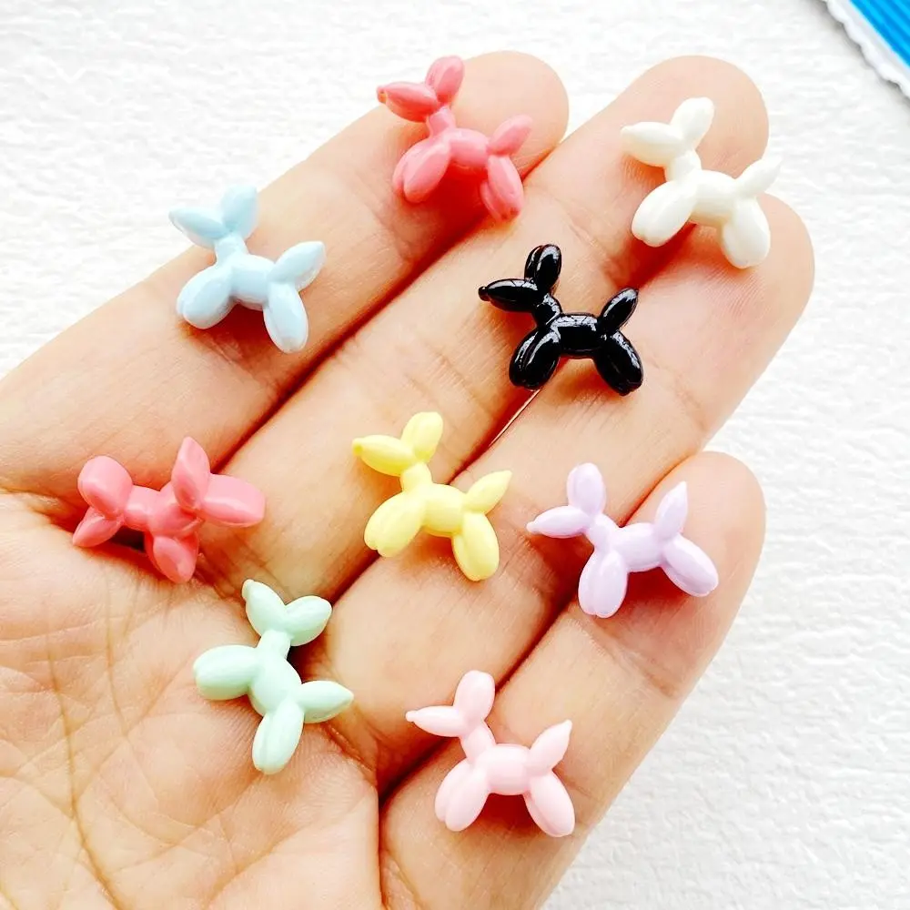 30pcs Mixed Resin Colorful Cartoon Balloon Puppy - Used for nail art, DIY Nails Art, DIY crafts, jewelry making supplies, Christmas gifts, Valentine's Day accessories, scrapbook supplies, playful design, mini decoration, craft enthusiasts