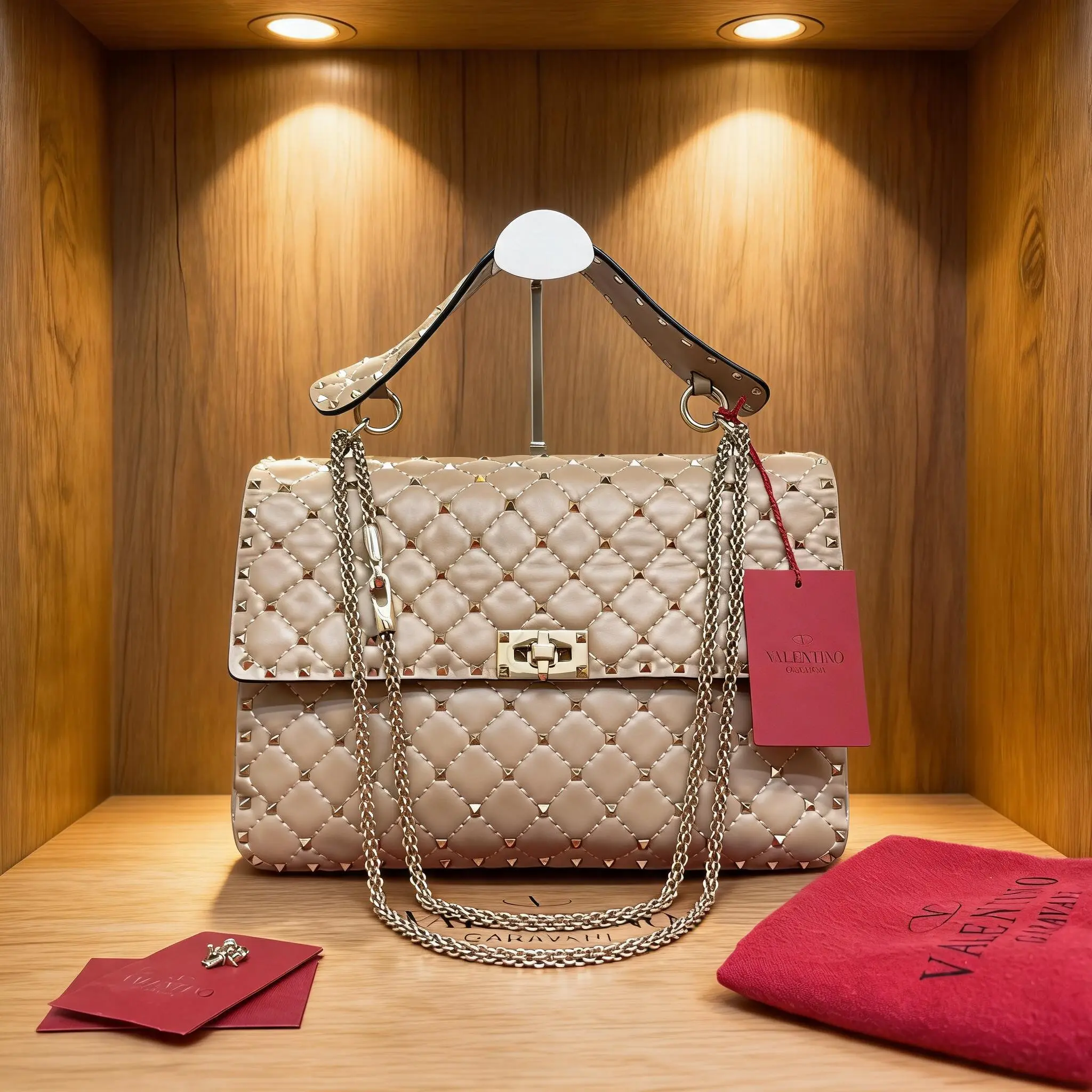 Pre-owned Valentino Leather Shoulder Bag C0718817068