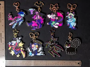 Deltarune Acrylic Keychains || Kris, Susie, Ralsei, Noelle, Spamton, Tenna, Friend, The Knight