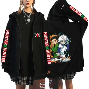 Anime Hunter X Hunter full-time hunter print men's and women's zip hooded sweater