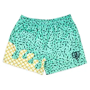 Baseball Lifestyle 101 Melting Ice Cream Drip Youth Shorts – Lightweight Breathable Gym Shorts, Casual Streetwear Shorts