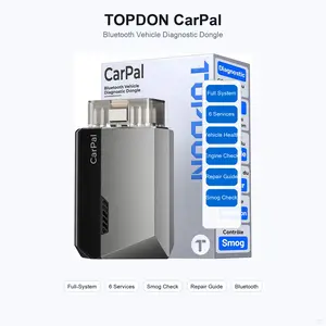TOPDON Carpal Bluetooth OBD2 Code Reader, Full System Car Diagnostic Tool, 6 Reset Services, Check Engine Light Reader