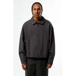 Pacsun Men's GrayÂ Double Seams Gas Jacket