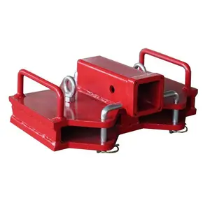 Landy Attachments 2" Dual Forklift Hitch Receiver Aadpter