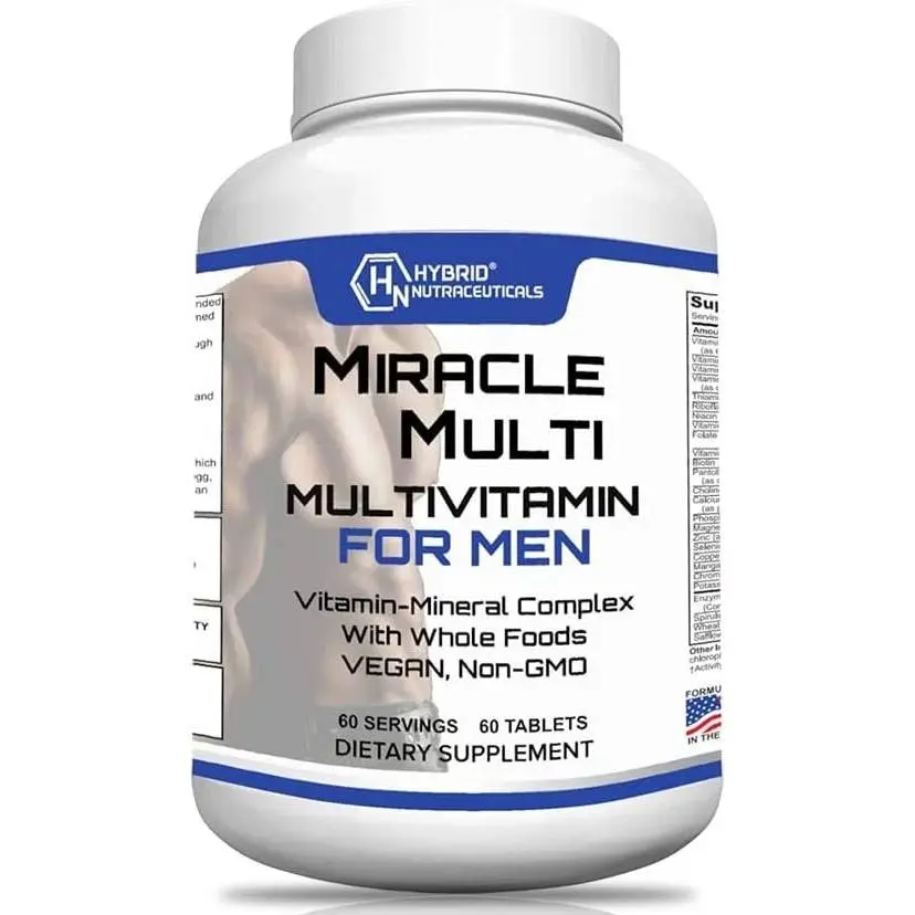 Multivitamin MultiMineral for Men, Daily Mens Vitamin Supplement: Non-GMO