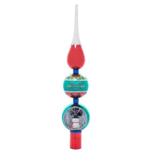 HOLIDAY SPLENDOR 15" HOLIDAY SCENE FINIAL