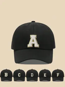 1PC Baby Baseball Cap Adjustable Sun Protection Hat, Hats Cap, Personalized Cap Customizable Name Initials Letter Design, Fashionable Casual Outdoor Wear for Toddlers