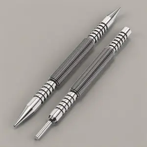 Dual Head Nail Setter & Hinge Pin Punch Set - Hammerless 1/32″ & 1/16″ Spring Nail Set, 5000 PSI Striking Force Counter Punch, Door Pin Removal Tool