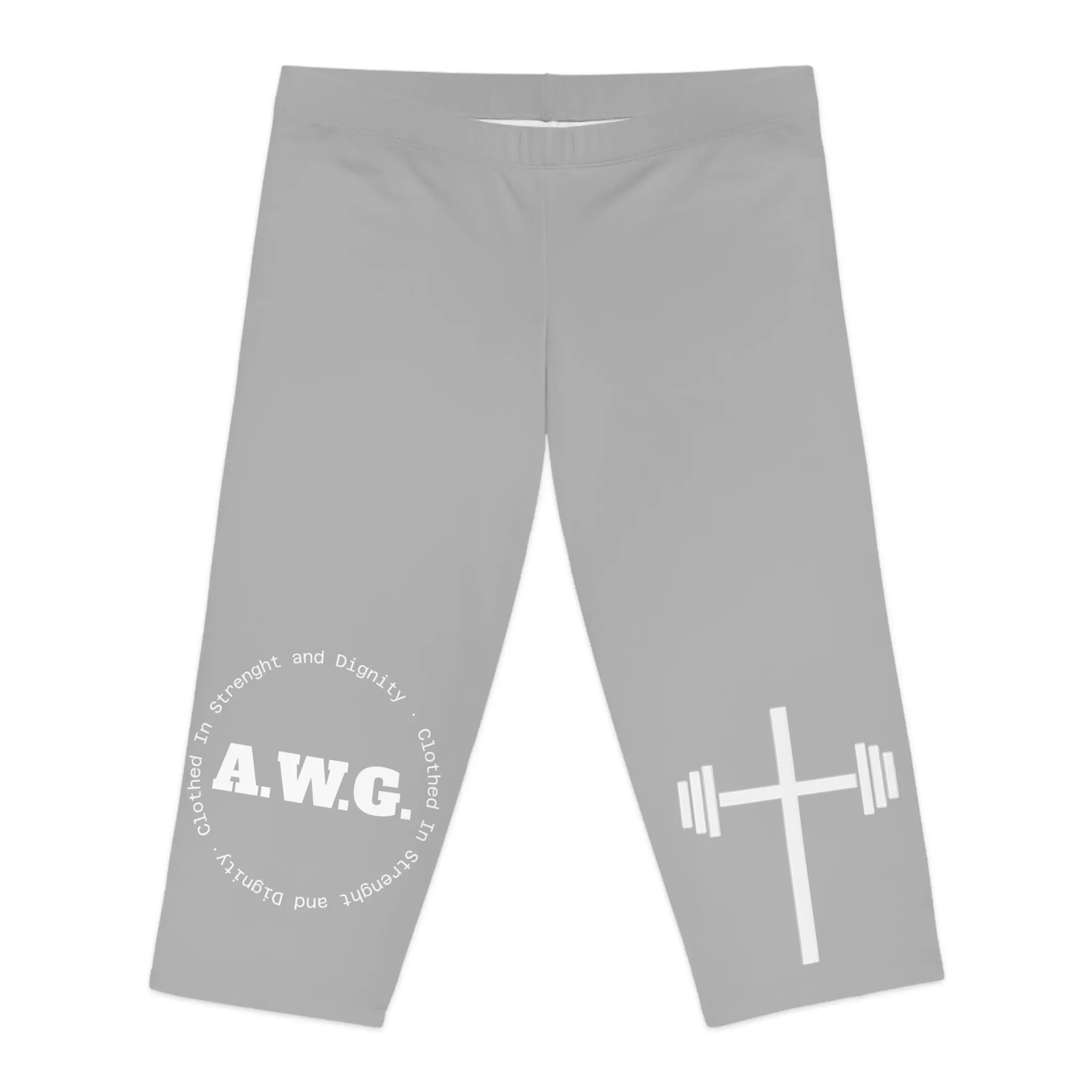 Capri Leggings - Light Grey