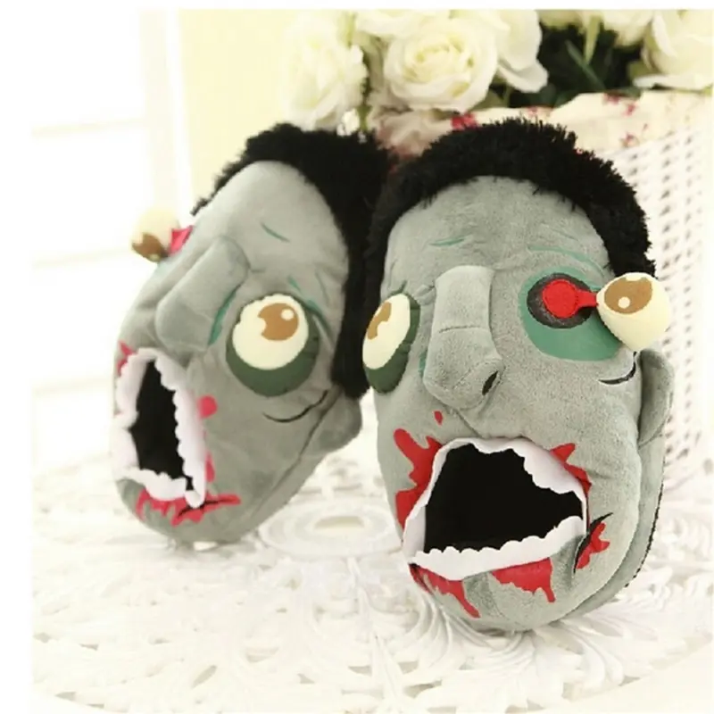 Unisex Zombie Slippers Home Plush Slippers for Halloween Scary Party Fluffy Costume Green umbrella  hat Women's Snow Garden Boots Collapsible Vampire Umbrella  Decor Walking Shoes Slide Footwear Flipflop Girl Tsinelas Dance rain  pants Lightweight Hi Vis