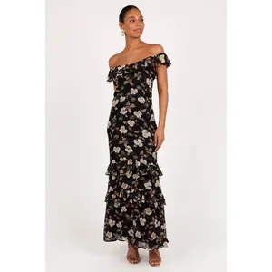 Irelynn Maxi Dress - Black Floral