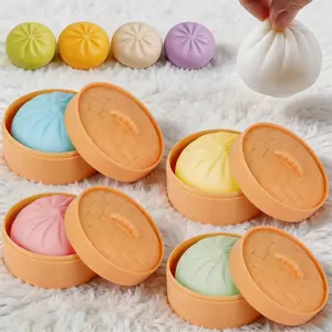 Steamed Bun Fidget Toy | Ultra-Soft, Slow-Rising Stress Reliever — Alleviates Stress and Anxiety; A Soothing Sensory Toy for Both Children and Adults